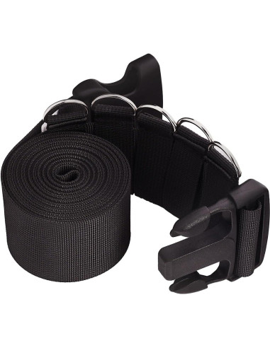 Correas de Equipaje Ajustables AVSUKA 2pcs 3m Negro