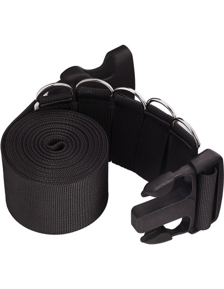 Correas de Equipaje Ajustables AVSUKA 2pcs 3m Negro