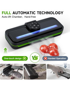 Sellador al Vacío Vixino TS con 40 Bolsas y Manguera 95Kpa 2