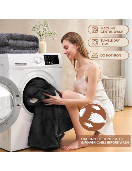 Manta Eléctrica BENFOX 50x60 cm Suave con 6 Niveles de Calor