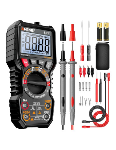 Multímetro Digital ANENG 6000 Cuentas TRMS con Imán