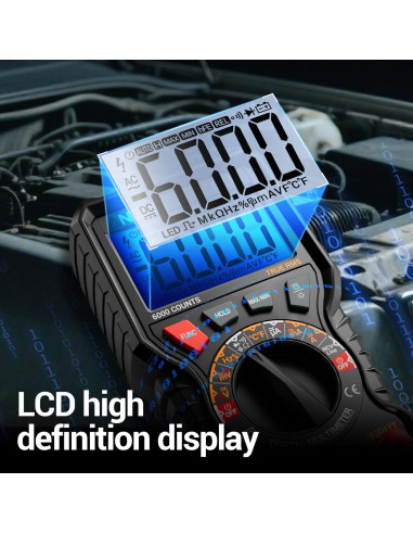 Multímetro Digital ANENG 6000 Cuentas TRMS con Imán