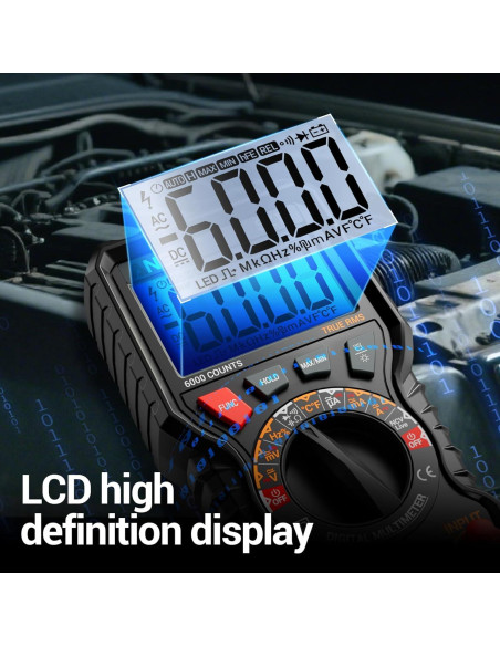 Multímetro Digital ANENG 6000 Cuentas TRMS con Imán