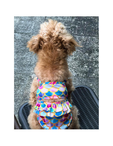 Bikini para Perros IMDOUBLEDOU Sirena Pequeño Extra Ropa Verano