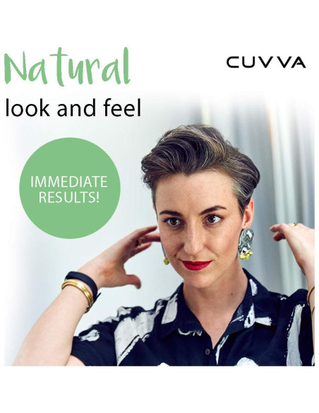 Fibra Capilar CUVVA 30g - Relleno Instantáneo Cabello Fino Marrón Ceniza