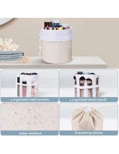 Cubos de Empaque DIMJ 8 Piezas Organizador de Equipaje Beige 2