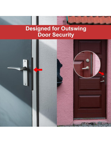 Protector de Seguridad para Puerta MOSECYOU 17.78 cm Acero Inoxidable