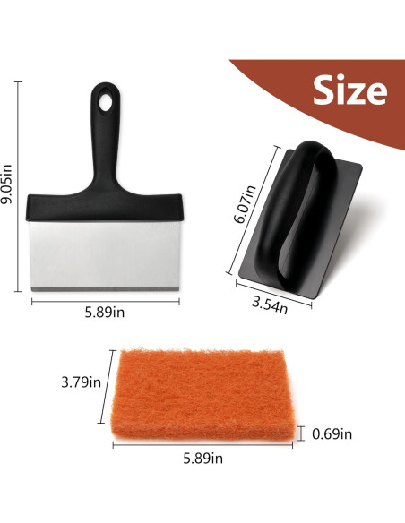 Kit de Limpieza de Parrilla WYZJC 18 Piezas Acero Inoxidable