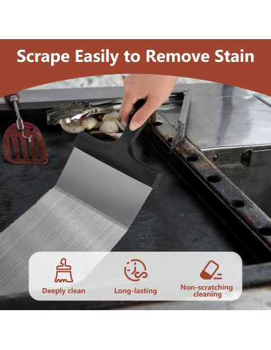 Kit de Limpieza de Parrilla WYZJC 18 Piezas Acero Inoxidable