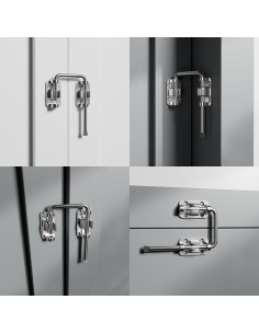 Cerradura de Bucle ETEKJOY para Puerta Corrediza 6 cm - Negro 2