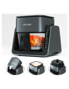 Combo Freidora de Aire y Parrilla ASTRALSHIP 4.2L Vidrio