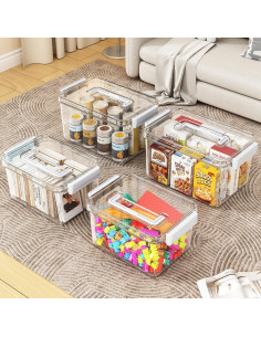 Contenedores de Almacenamiento Plástico MAGDESIGNER 4.5QT y 8.5QT 2