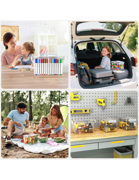 Contenedores de Almacenamiento Plástico MAGDESIGNER 4.5QT y 8.5QT