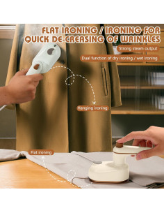 Plancha de Vapor Portátil Saker 2-en-1 Verde, 50ml 2