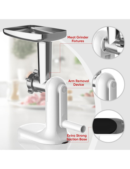 Picadora de Carne Manual COFUN 1705-HA con Embutidora y 4 Placas