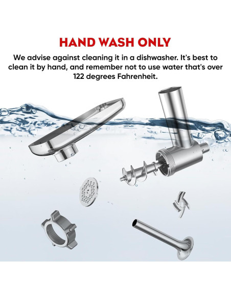 Picadora de Carne Manual COFUN 1705-HA con Embutidora y 4 Placas