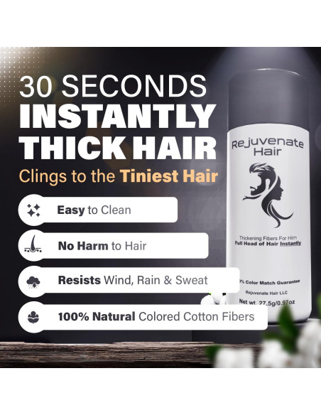 Fibras para Cabello Fino Castaño Rejuvenate Hair 27.5g