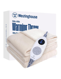 Manta Térmica Eléctrica Westinghouse Beige 50x60" 6 Niveles Calor