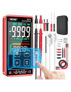 Multímetro Digital ANENG 621A Táctil 9999 Cuentas Recargable