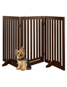 Corral Ajustable para Mascotas Mejor Opción 80x2x80cm Espresso
