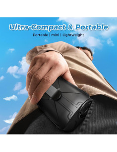 Ventilador de Cintura Portátil Shuangjishan 6000mAh Negro 2