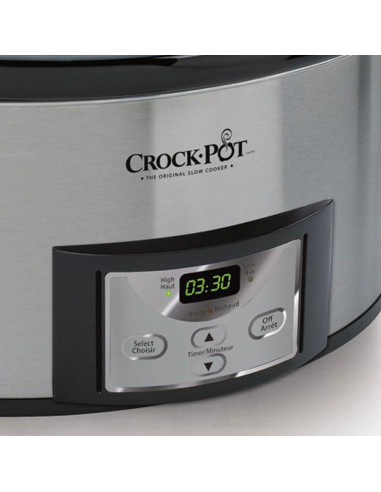 Crock-Pot Cocinero Lento 6 Cuartos Acero Inoxidable Programable