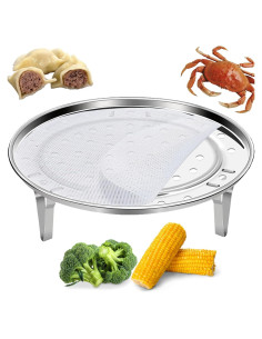 Cesta de Vapor Meganeopre Redonda 24 cm Acero Inoxidable