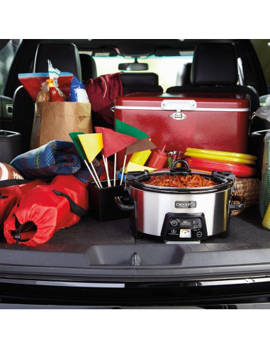 Crock-Pot Cocinero Lento 6 Cuartos Acero Inoxidable Programable