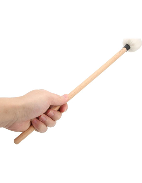 Baquetas de Tímpano WALFRONT 2 Pcs Mallets Fieltro Arce 45mm
