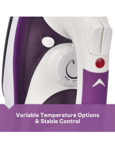 Plancha de Vapor MARTISAN SG-5098 Púrpura 1.16kg Autolimpiante 2