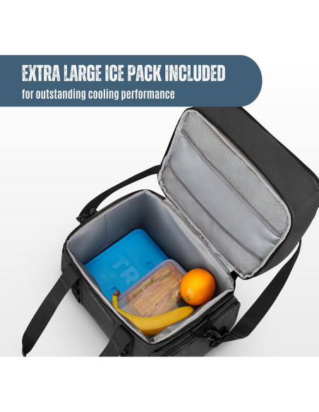 Bolsa de Almuerzo Aislada TREKIE Scout 20L con Paquete de Hielo