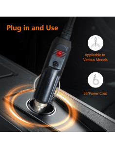 Manta Calentada Eléctrica SJC 12V Flanela 145x102 cm Burdeos 2