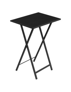 Mesa de bandeja de TV plegable HOOBRO negra 48x36x66 cm