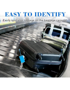 10 Etiquetas de Equipaje Sodsay, Resistentes y Coloridas 2