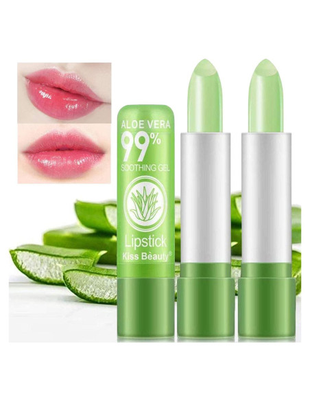 Brillo Labial Firstfly Aloe Vera Hidratante Cambio de Color