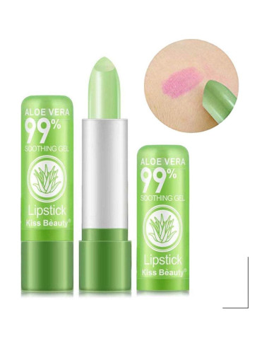 Brillo Labial Firstfly Aloe Vera Hidratante Cambio de Color