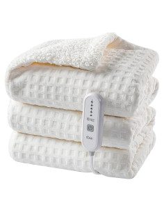 Manta Eléctrica Dowin 50x60 cm Beige Waffle con Apagado Automático