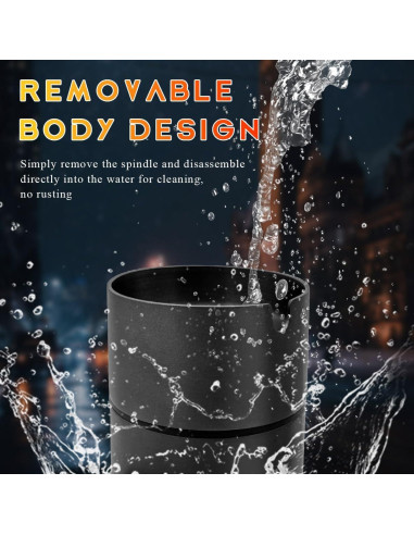 Cenicero de coche con tapa DXNQ de acero inoxidable, sin humo