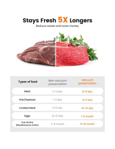 Sellador de Vacío Portátil Joyful Xinghai con 5 Bolsas Reutilizables 2