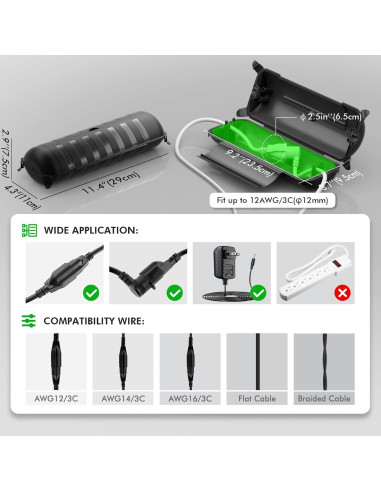 Caja de Conexión Impermeable Restmo 31.75x21.59cm Negra