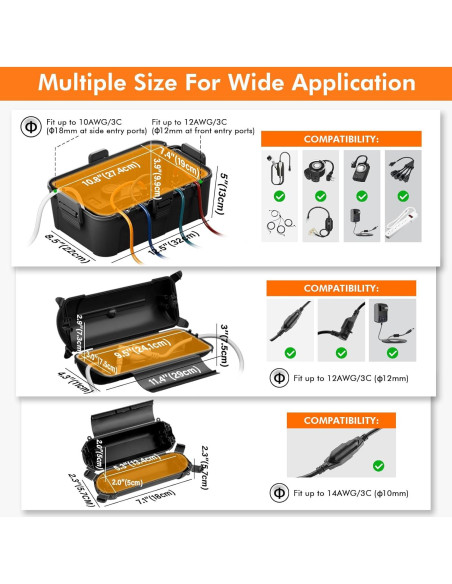 Caja de Conexión Impermeable Restmo 31.75x21.59cm Negra