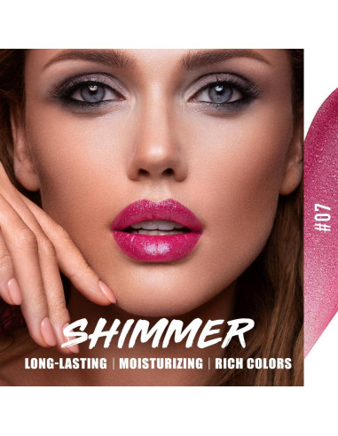 Pintalabios Brillante Metálico Jolilab - Hidratante 2 Pcs