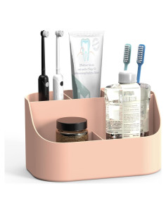 Soporte para Cepillos de Dientes Oasiteege Rosa 5 Compartimentos