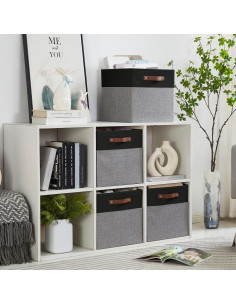 Cajas de Almacenamiento Plegables Bagnizer 28x28cm 4 Piezas 2