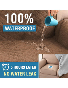 Fundas de Sofá Impermeables H.VERSAILTEX Caramelo 1 Plaza 2