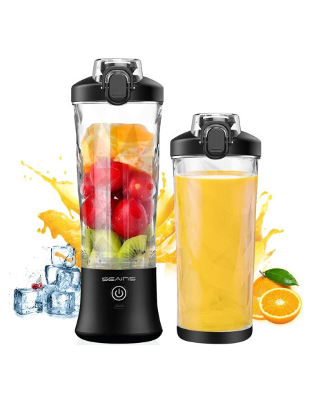 Licuadora Portátil SEAINS 600ml Recargable USB 6 Cuchillas