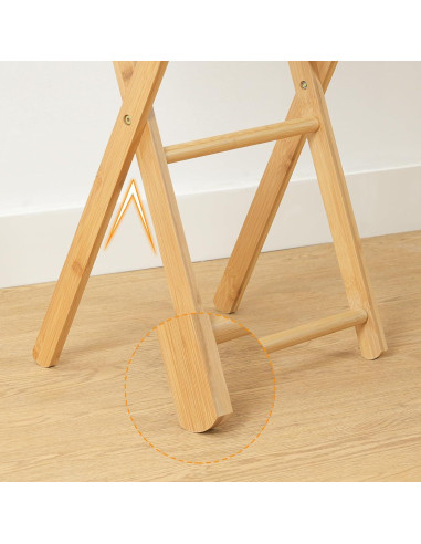 Mesa de Bandeja de TV Plegable HOOBRO - Bambú Natural 65 cm