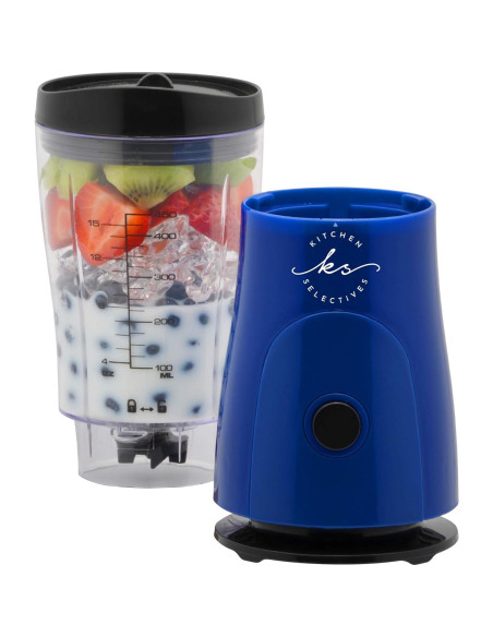 Mini Licuadora Kitchen Selectives Azul Cobalto 414 ml 180W
