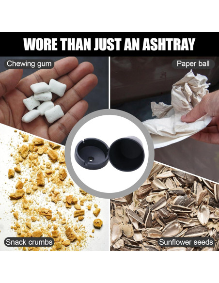 Cenicero de coche ZIMISI a prueba de olores con tapa 10.7x8cm