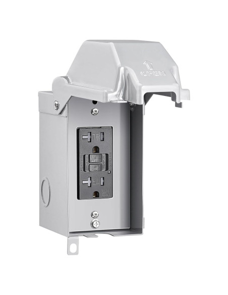 Caja de Salida Exterior SURAIELEC GFCI 20 AMP Impermeable